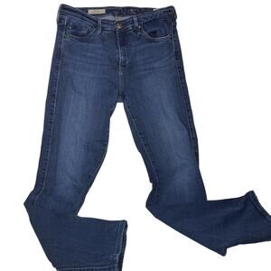 AG Adriano Goldschmied the Prima Jeans Women's 27 Blue Mid Rise Cigarette Denim